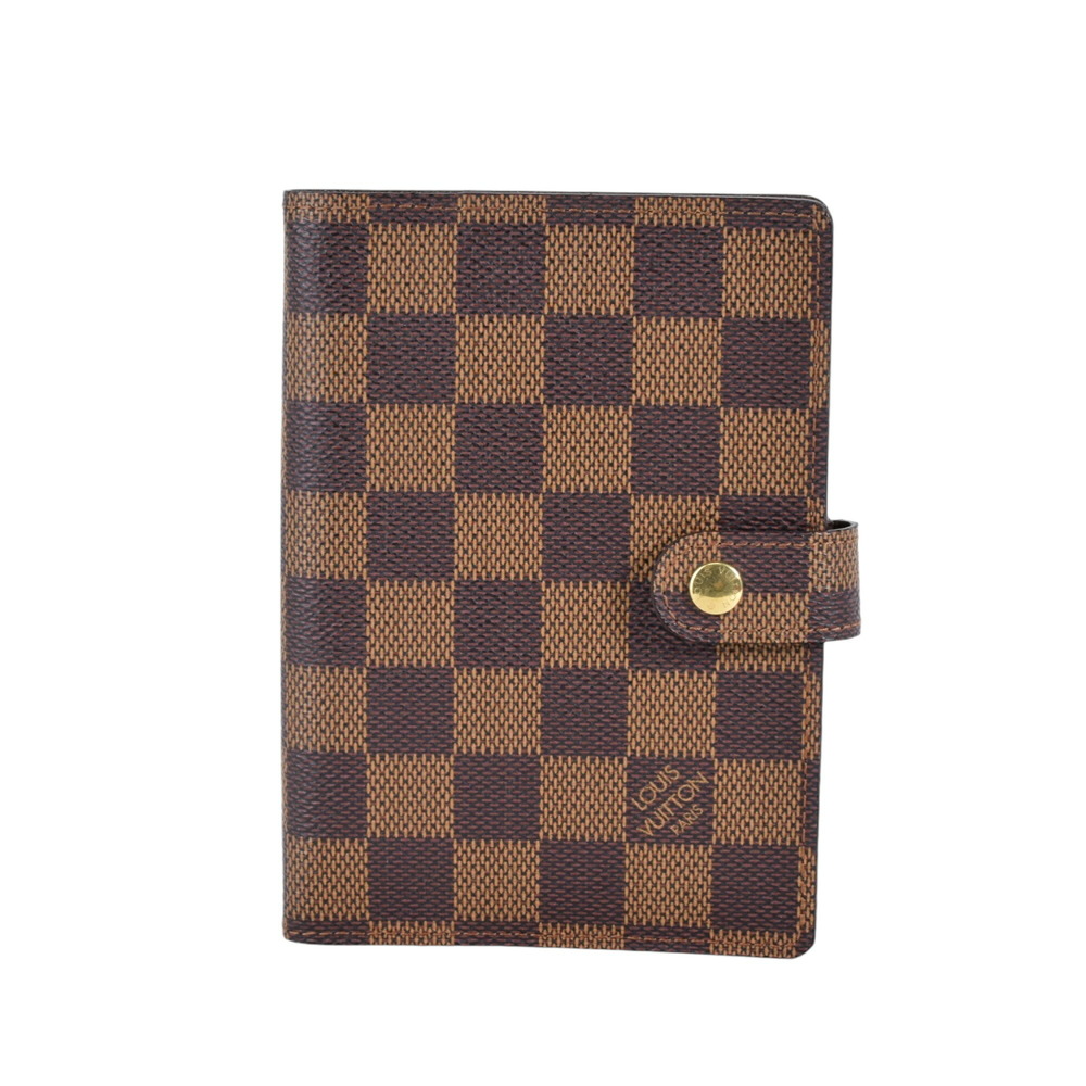 Louis Vuitton Agenda PM Ebene Brown Notebook Cover Refill